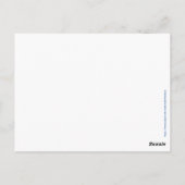 Persoonlijke naam voor de kiezer Aangepaste tekstv Briefkaart (Achterkant)