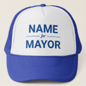 Persoonlijke naam voor de kiezer Aangepaste tekstv Trucker Pet (Voorkant)
