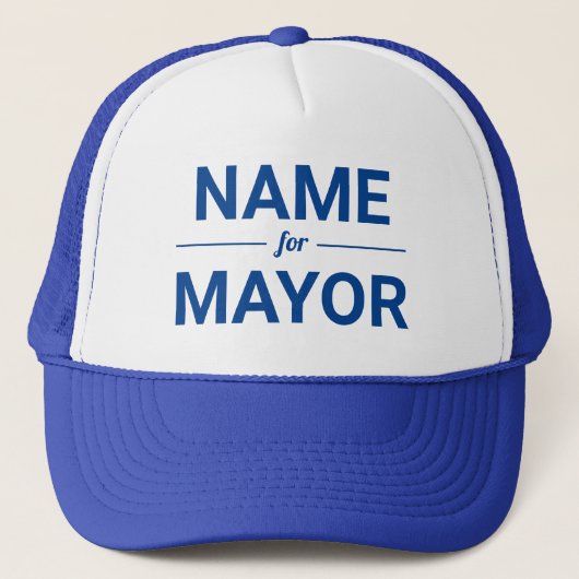 Persoonlijke naam voor de kiezer Aangepaste tekstv Trucker Pet (Voorkant)