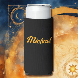 Persoonlijke naam voor een handig aangepast cadeau seltzer blikjeskoeler