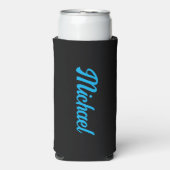 Persoonlijke naam voor een handig aangepast cadeau seltzer blikjeskoeler (Seltzer Voorkant)