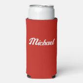 Persoonlijke naam voor een nuttige Cadeauslang Seltzer Blikjeskoeler (Seltzer Voorkant)