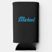 Persoonlijke naam voor een nuttige Cadeauslang Seltzer Blikjeskoeler (Achterkant)