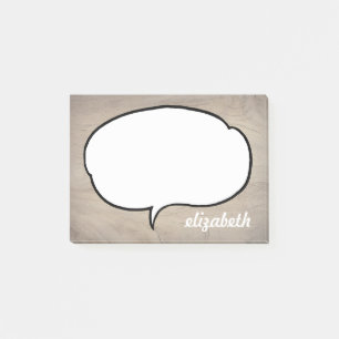 Persoonlijke naam voor gesprekspartner post-it® notes