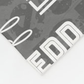 Persoonlijke naam voor Jedd Grey Fleece Deken (Hoek)