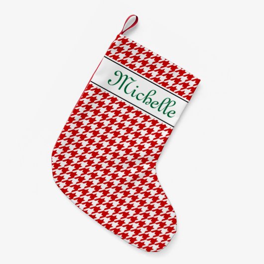 Persoonlijke naam voor kerstmis met de soundstooth kleine kerstsok (Voorkant (Hangend))