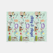 Persoonlijke naam voor u of uw kind fleece deken (Voorkant (Horizontaal))