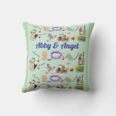 Persoonlijke naam voor u of uw kind kussen (Achterkant)