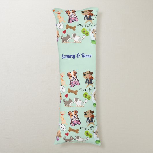 Persoonlijke naam voor u of uw kind lichaamskussen (Voorkant Verticaal)