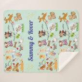 Persoonlijke naam voor u of uw kind sherpa deken (Voorkant (horizontaal))