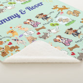 Persoonlijke naam voor u of uw kind sherpa deken (3/4)