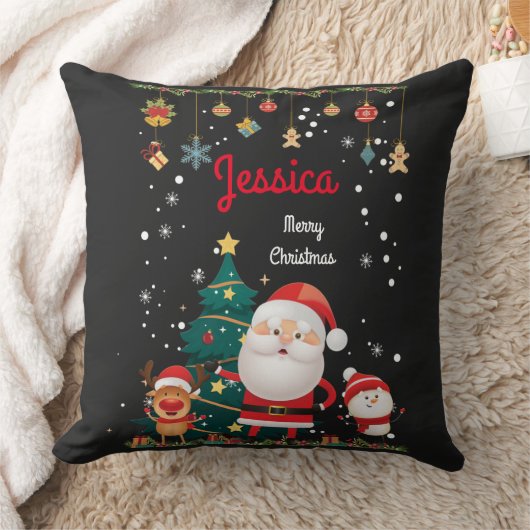 Persoonlijke naam voor uw kind, Kerstmis Kussen (Deken)