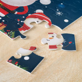 Persoonlijke naam voor uw kind, Kerstmis Legpuzzel (Zijkant)