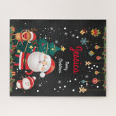 Persoonlijke naam voor uw kind, Kerstmis Legpuzzel (Horizontaal)