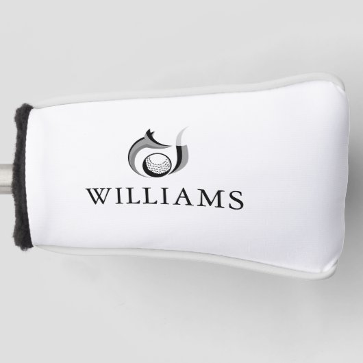 Persoonlijke naam vos en bal golfheadcover (Voorkant)