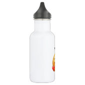 Persoonlijke naam waterfles met hartjes emoji (Links)