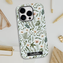 Persoonlijke naam waterverf bloemen