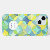 Persoonlijke naam waterverfcirkelpatroon Case-Mate iPhone case (Achterkant (horizontaal))