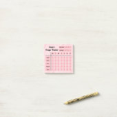 Persoonlijke naam | Weekelijks salah/Prayer Tracke Post-it® Notes (Op bureau)