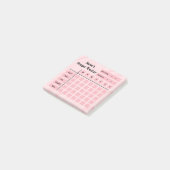 Persoonlijke naam | Weekelijks salah/Prayer Tracke Post-it® Notes (Schuin)