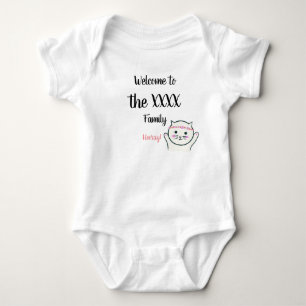 Persoonlijke naam Welkom bij de familiekat Romper