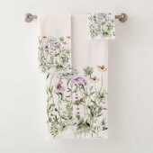Persoonlijke naam Wilde Bloementuin Bad Handdoek (Insitu)