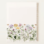 Persoonlijke Naam Wilde Bloementuin Planner (Achterkant)