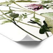 Persoonlijke Naam Wilde Bloementuin Poster (Hoek)