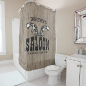 Persoonlijke naam Wilde West Pistool Revolver Salo Douchegordijn (In situ)