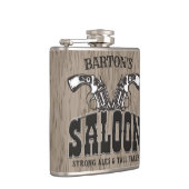 Persoonlijke naam Wilde West Pistool Revolver Salo Heupfles (Rechts)