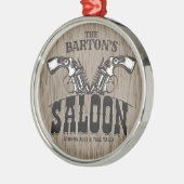 Persoonlijke naam Wilde West Pistool Revolver Salo Metalen Ornament (Links)