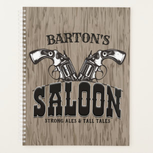 Persoonlijke naam Wilde West Pistool Revolver Salo Planner