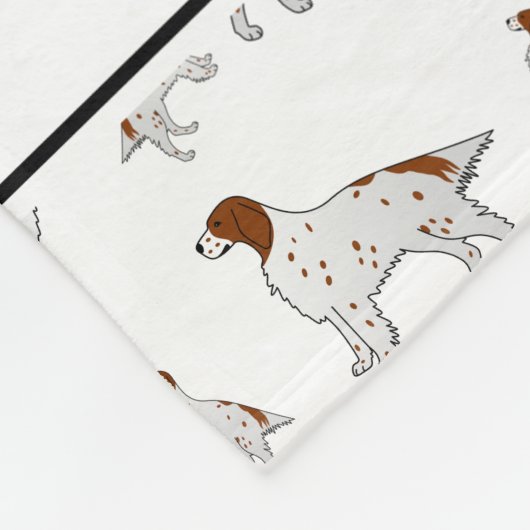 Persoonlijke naam wit Engels Fleece Deken (Hoek)