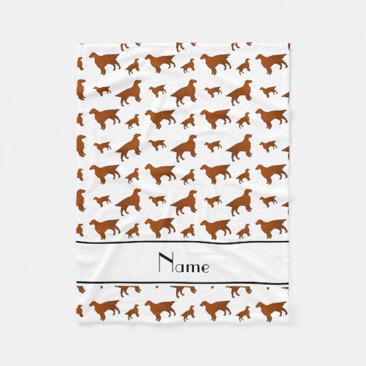 Persoonlijke naam witachtige reuzenhonden fleece deken (Voorkant)