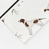 Persoonlijke naam Witte aanwijzer honden Fleece Deken (Hoek)