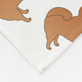 Persoonlijke naam Witte chow-honden Fleece Deken (Hoek)