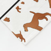 Persoonlijke naam witte ierse doodshonden fleece deken (Hoek)