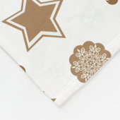 Persoonlijke naam Witte kerstkoekjes Fleece Deken (Hoek)