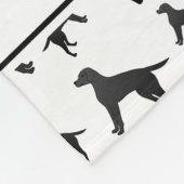 Persoonlijke naam Witte labrador Retriever honden Fleece Deken (Hoek)