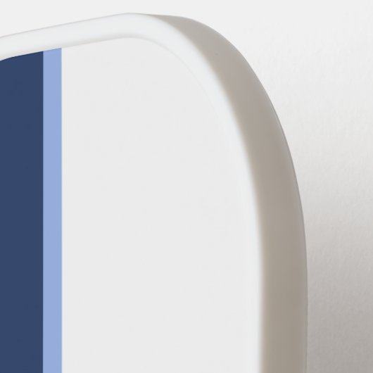 Persoonlijke naam Witte marine Blauwe Anchor Pickleball Paddle (Links Detail)