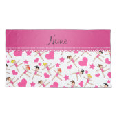 Persoonlijke naam Witte meisje gymnasten hartsterr Kussensloop (Achterkant)