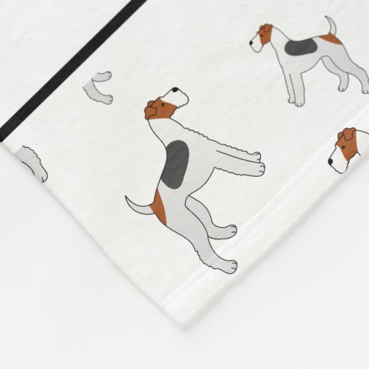 Persoonlijke naam Witte vossenjacht Fleece Deken (Hoek)