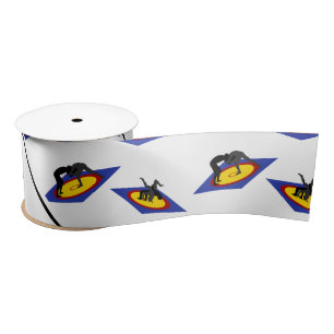 Persoonlijke naam: witte worstelaars op mat satijnen lint