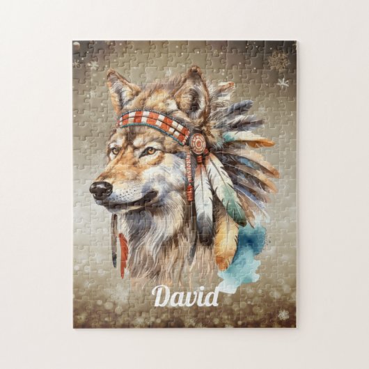 Persoonlijke naam Wolf Legpuzzel (Verticaal)