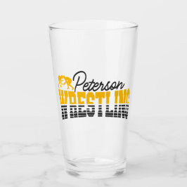 Persoonlijke NAAM Worstelschool Team Worstelaar  Glas
