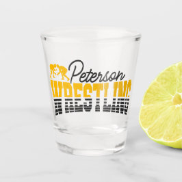 Persoonlijke NAAM Worstelschool Team Worstelaar  Shot Glas