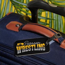 Persoonlijke NAAM Wrestling School Team Wrestler Bagagelabel
