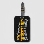 Persoonlijke NAAM Wrestling School Team Wrestler Bagagelabel (Voorkant (verticaal))