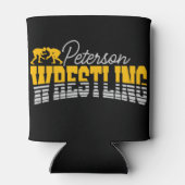 Persoonlijke NAAM Wrestling School Team Wrestler Blikjeskoeler (Achterkant)