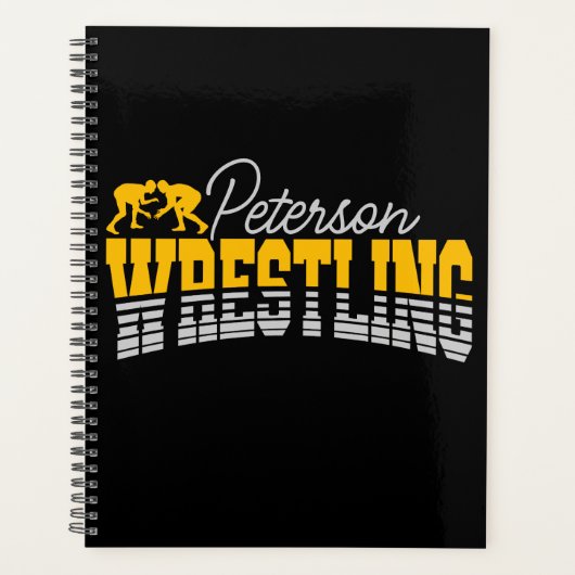 Persoonlijke NAAM Wrestling School Team Wrestler Planner (Voorkant)